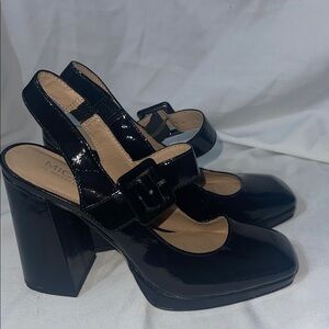 Michael Shannon Black Patent Heels